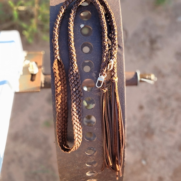 Refurbished LV Crossbody Purse- Hand Braided Leather Accent - Picture 2 of 8